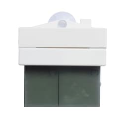 Temperature Humidity Meter Large LCD with Suction Cup, White