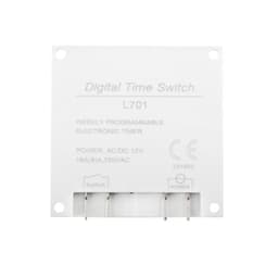 Type L701 AC 220V-250V 12V 110V 24V 16A Digital Timer Controller 7 Days Weekly Programmable Timer Switch Minutes Counter 1Pcs(24V)