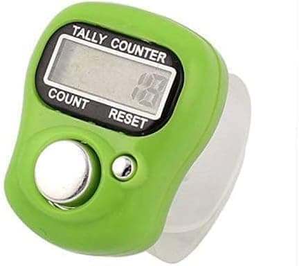 Mini Hand Tally Counter Finger Ring Digital Electronic Head Count,Japa Counter Counting Machine for Mantra Jap Pack of 1