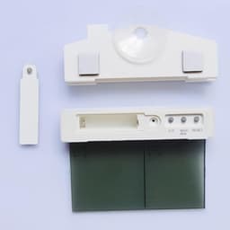 Temperature Humidity Meter Large LCD with Suction Cup, White