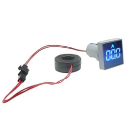 AD16S-22A AD22MM 0-100A Digital Ammeter Current Meter Ampere Meter Amp Indicator LED Lamp Square Amperemetre Amp Guage AD16-22(Yellow,50R)