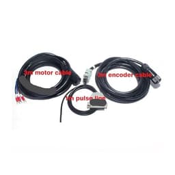 15A Driver 80st-M02430 Ac Servo Motor Kit 2.39n 750w 3000rpm 220v Single-Phase Drive DIY Precision Simulators ﻿(Black,W RS485-3M Standard Cable)