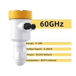 0 to 5-20m DC24V Power Supply Radar Level Sensor 4-20mA RS485 2 Relays Signal High Temperature Meter(0-10m 4-20ma)