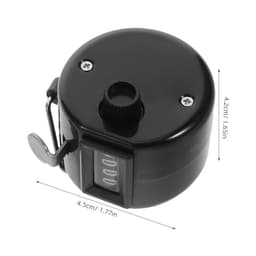 Toddmomy Xmas 2pcs Counter for Golf Score Tracking, Black ABS