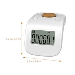 Rechargeable Finger Counter with Ring, Digital Silent 6 Digit