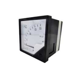 6L2-Hz AC Frequency Meter 45-55Hz/AC380V Sensor Excitation Hertz Voltmeter Square Pointer Voltage 80 * 80mm 1Pcs