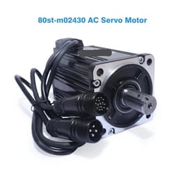 15A Driver 80st-M02430 Ac Servo Motor Kit 2.39n 750w 3000rpm 220v Single-Phase Drive DIY Precision Simulators ﻿(Black,W RS485-3M Standard Cable)