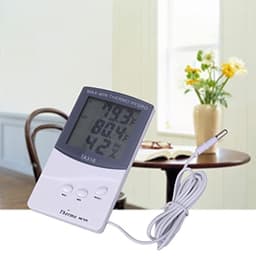 Indoor and Outdoor Thermometers Household Electronic and Hygrometers Large-Screen Temperature and Humidity Meters with Probes