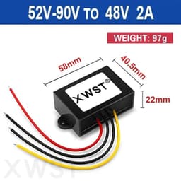 Converter 52-90v 60v 72v to 48v Step Down Reducer Voltage Regulator for Car Device(2A)
