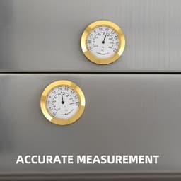 Compact Analog, round Temperature Humidity Meter