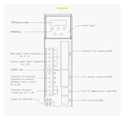 200w 400w 750w 3000rpm 220VAC AC Servo Driver Single Phase(200W)