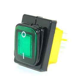 GUMMMY KCD4 T85 220V 30A Heavy Duty red Blue Green IP68 Waterproof led Toggle Switch 4pins on Off Marine Freeze Rocker Switch (Color : Red, Size