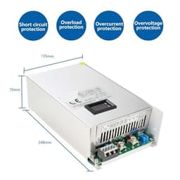 1500W Adjustable Switching Power Supply 0-200V DC Industrial LED SMPS with AC 110/220V Input for LED Lighting and Electronics(220 V,0-30V_1500W)