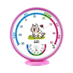 Kid's Room Thermo-Hygrometer Mechanical Induction Element no Need Battery Temperature and Humidity Meter