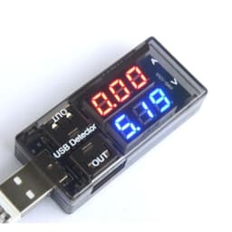 USB Voltage Tester Multimeter with LCD Display, 3-9v Dc 0-5a