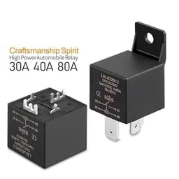 Car Relay 12V24V High Current 4 Feet 5 80A with Plug-in(30A-40A 4p Connector)