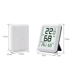 Indoor and Outdoor Temperature and Humidity Meter Household Dry and Wet Digital Display Room Table