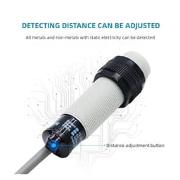 CR18-8DN2 NPN PNP Inductive Sensor Switch Capacitive Proximity Sensor 24V