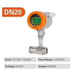 Digital Flow Meter RS485 Output Stainless Steel Liquid Water Sensor