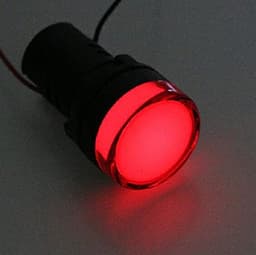 GUMMMY 5PCS Indicator AD16-22DS 12V 24V 110V 220V Red/Green/Huang/Blue/White Indicator Lights (Color : Red, Size : 12V)