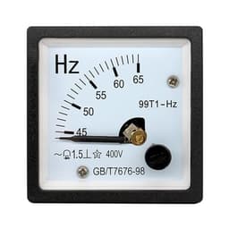 1pcs 48x48 99T1/SQ48-HZ 45-55HZ 220V 380V 400V Pointer Frequency Measuring Board Meter AC(45-65HZ,220V)