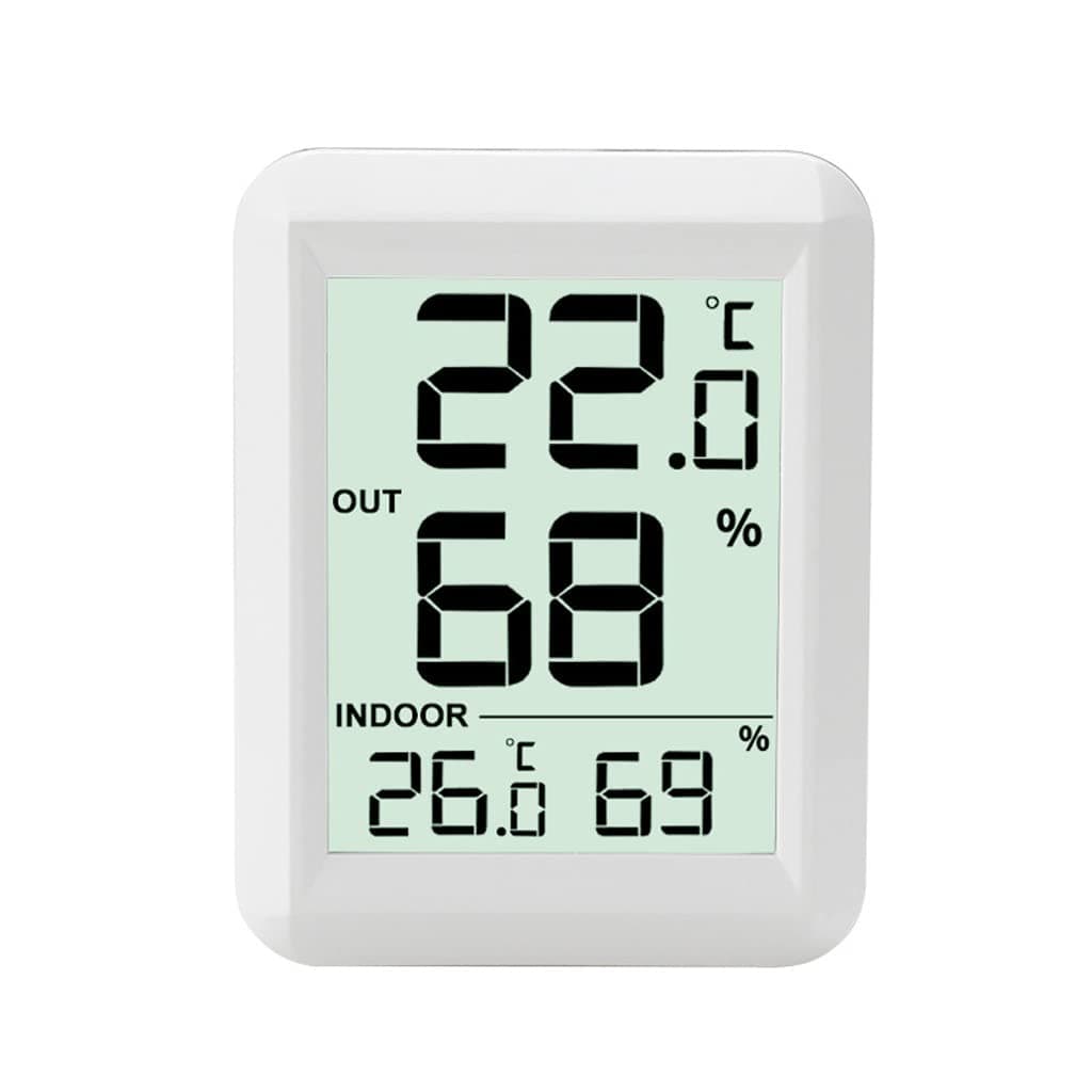 Indoor and Outdoor Temperature and Humidity Meter Household Dry and Wet Digital Display Room Table