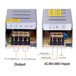 Transformer 220V to 110V Converter 12V 24V Long AC DC Power Supply 12 24 V Volt 3A 5A 10A 15A 30A to 1Pcs(12V 3A)
