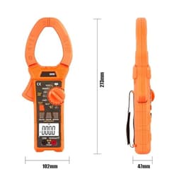 Resistance Tester Digital Clamp Meter LCD Current Voltage Frequency Capacitiance Duty Cycle Temperature
