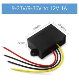 1pcs 9-36V 12V 24V to 12 1A -30A Boost Buck DC Power Converter Voltage Regulator Step Up Down(1a,9-36V-12V)
