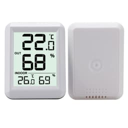 Indoor and Outdoor Temperature and Humidity Meter Household Dry and Wet Digital Display Room Table
