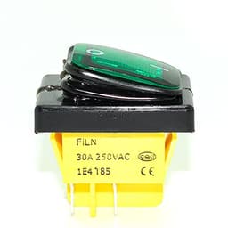 GUMMMY KCD4 T85 220V 30A Heavy Duty red Blue Green IP68 Waterproof led Toggle Switch 4pins on Off Marine Freeze Rocker Switch (Color : Red, Size