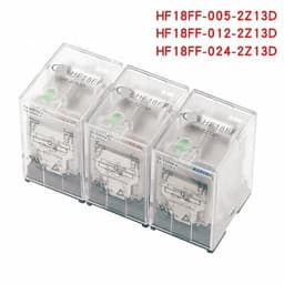 2PCS HF18FF-005-2Z13D 5VDC HF18FF-012-2Z13D 12VDC HF18FF-024-2Z13D 24VDC Two Groups Conversion 8PIN Plug-in 7A 250VAC Relay 2Z1(HF18FF-005-2Z13D)