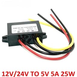 12V 24V to 5V Step Down Converter 50W Waterproof Buck Regulator for Car LED