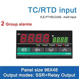 LCTC CH502 Relay SSR RS485 Output PID Temperature Controller