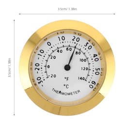Compact Analog, round Temperature Humidity Meter