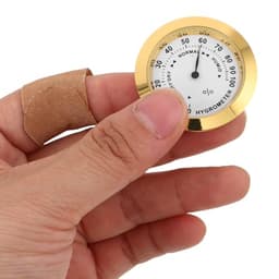 Compact Analog, round Temperature Humidity Meter
