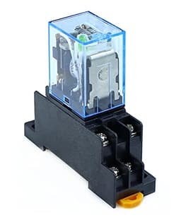 GUMMMY 10pcs MY2P HH52P MY2NJ 12V/24V AC/DC Coil General Purpose DPDT Micro Mini Relay with Socket (Size : DC 12V)