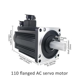 Servo Motor Servo Motor 1.2KW 1.5KW 1.8KW servo Driver kit 110ST 4Nm 5Nm 6Nm 3000rpm 220v ac Motor(1.2KW 17b Increment)