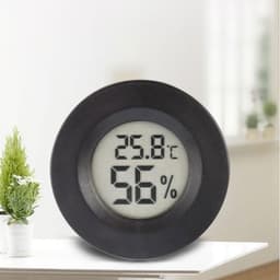 Digital Temperature Humidity Meter Circular Embedded
