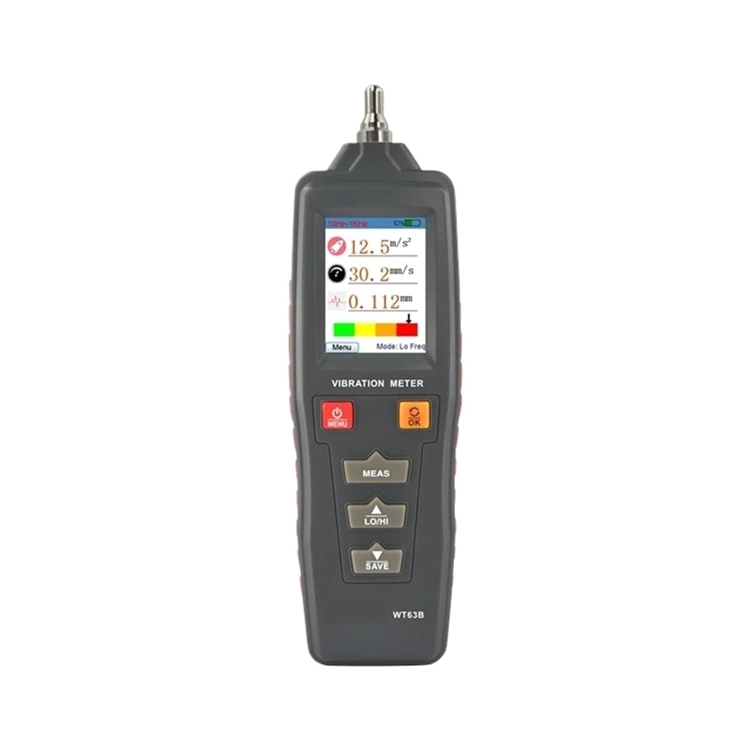 Vibration Meters WT63B Analyzer Color LCD Digital Meter Rotate Acceleration Velocity Displacement High Low Frequency Tester