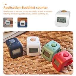 Rechargeable Finger Counter with Ring, Digital Silent 6 Digit