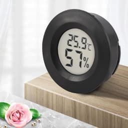 Digital Temperature Humidity Meter Circular Embedded