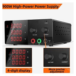 DC Power Supply Variable, 900W Professional Switching Power Supply DC 0-30V 0-20-30A Adjustable Laboratory Power Supply Constant Voltage Digital