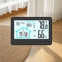 Home Thermometer Indoor Outdoor Temperature Humidity Meter