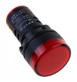GUMMMY 5PCS Indicator AD16-22DS 12V 24V 110V 220V Red/Green/Huang/Blue/White Indicator Lights (Color : Red, Size : 12V)