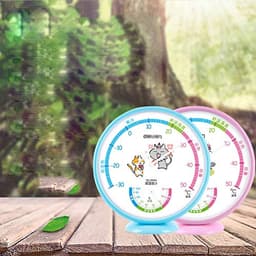 Kid's Room Thermo-Hygrometer Mechanical Induction Element no Need Battery Temperature and Humidity Meter