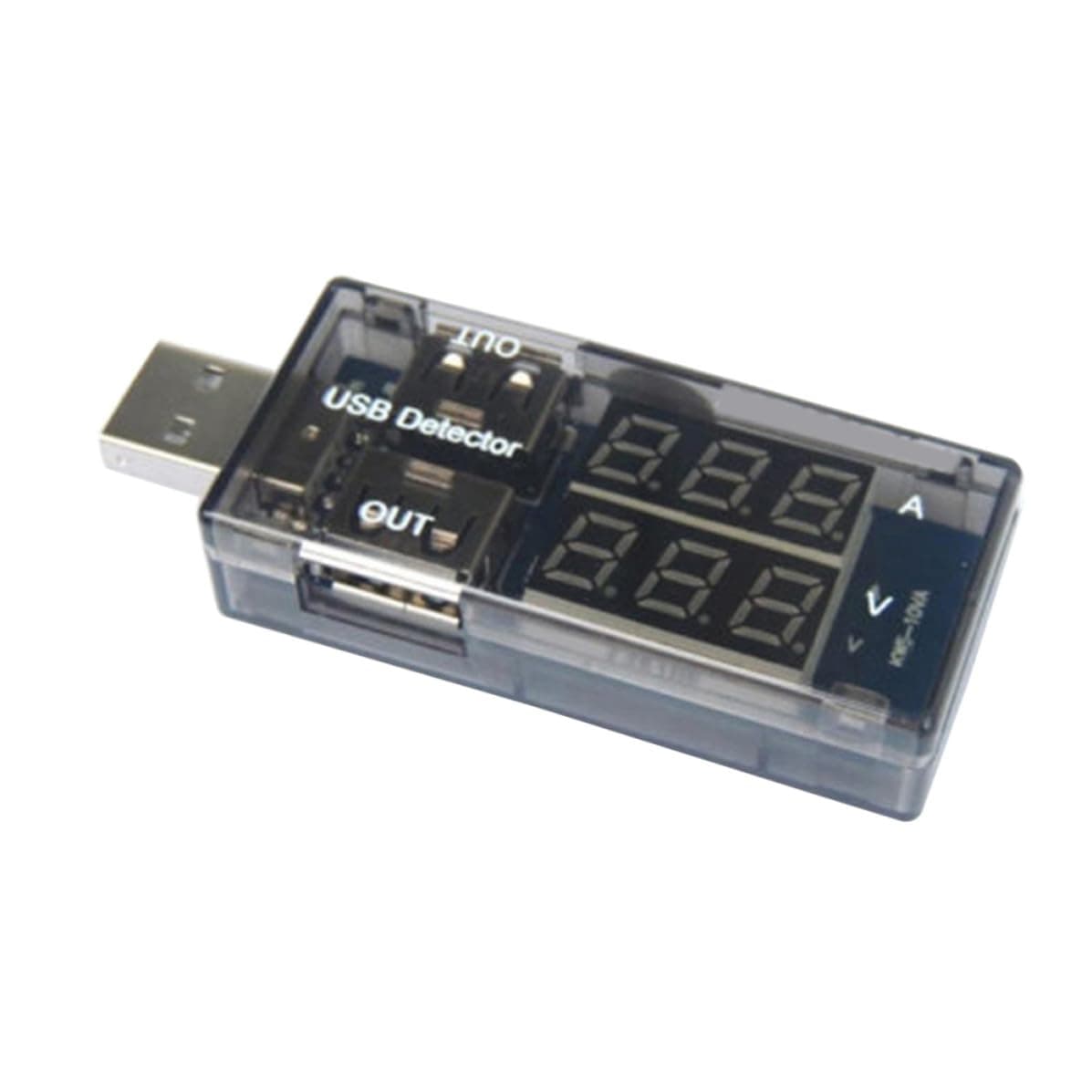 USB Voltage Tester Multimeter with LCD Display, 3-9v Dc 0-5a