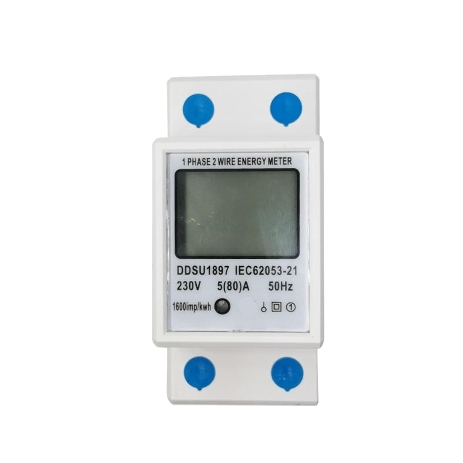 Energy Meter Two Wire Wattmeter Power Consumption Backlight Single