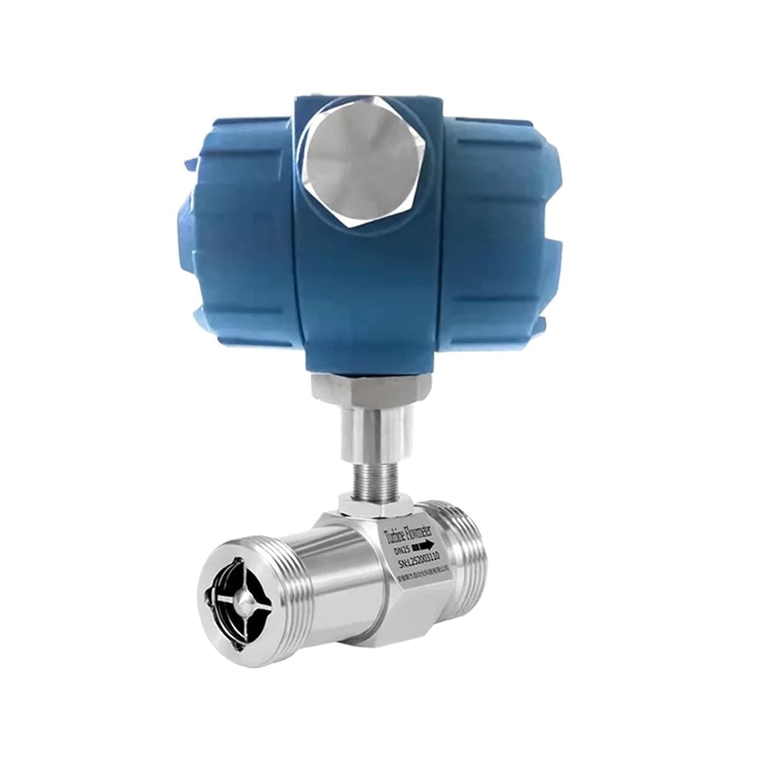 Flow Sensor 0-10V 4-20mA Flow Meter Thread Connection Water Flowmeter(DN4)