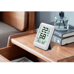 ABS Indoor Outdoor Thermometer Hygrometer Dry-Wet Digital Display Room Temperature Meter